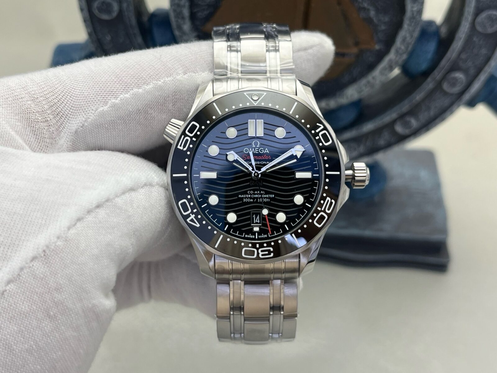 OMEGA Seamaster Diver 300M 42mm Automatic Watch Black Dial Stainless Steel - Image 3