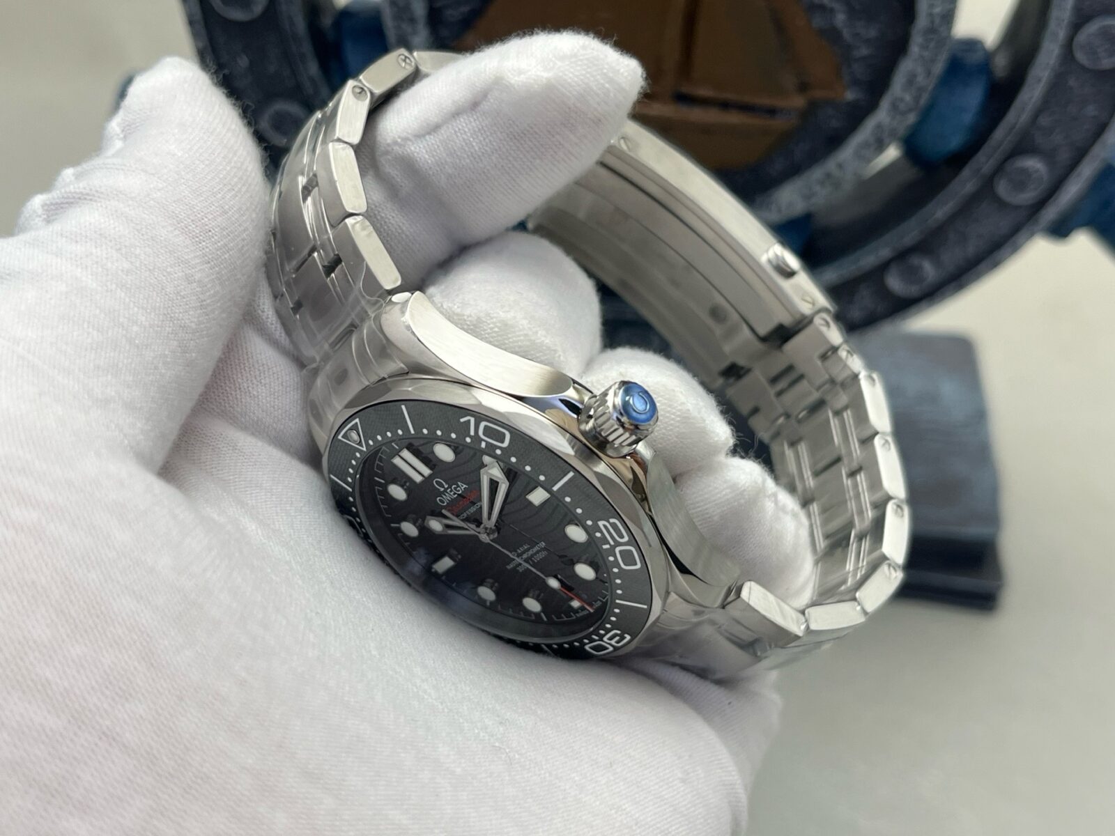 OMEGA Seamaster Diver 300M 42mm Automatic Watch Black Dial Stainless Steel - Image 6