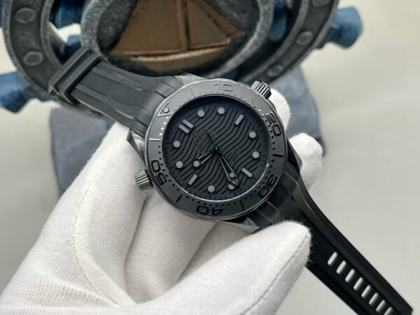 OMEGA Seamaster Diver 300M 'Black Warrior' Ceramic 43.5mm Black Dial Rubber Strap - Image 2