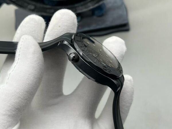 OMEGA Seamaster Diver 300M 'Black Warrior' Ceramic 43.5mm Black Dial Rubber Strap - Image 6