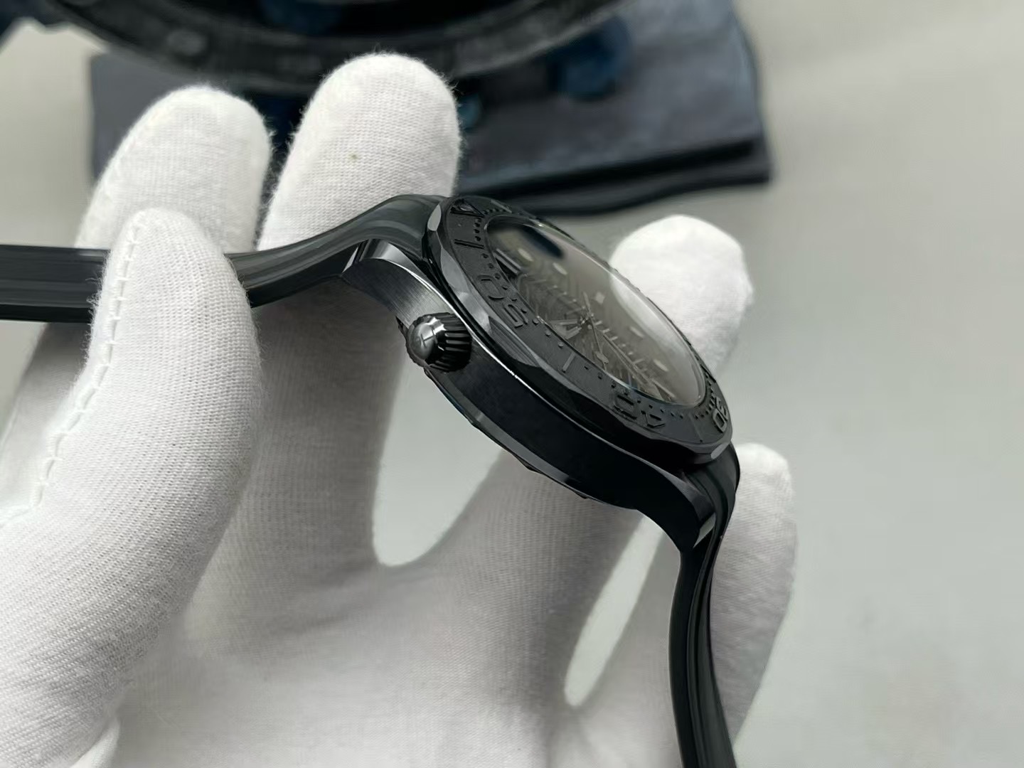 OMEGA Seamaster Diver 300M 'Black Warrior' Ceramic 43.5mm Black Dial Rubber Strap - Image 6