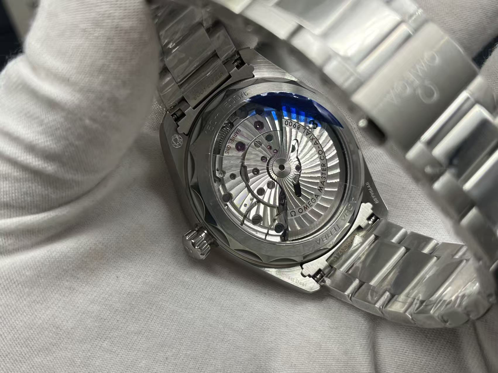 OMEGA Seamaster Aqua Terra 150M Automatic Watch 41mm Blue Dial - Image 7