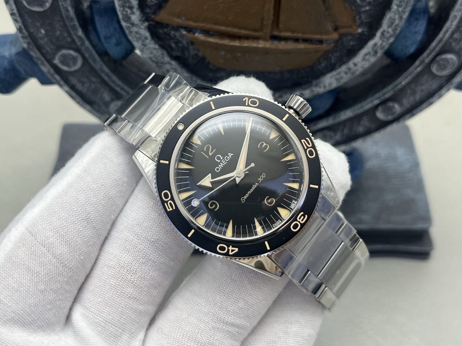 OMEGA Seamaster 300M Diver 41mm Automatic Watch Black Dial Stainless Steel - Image 2
