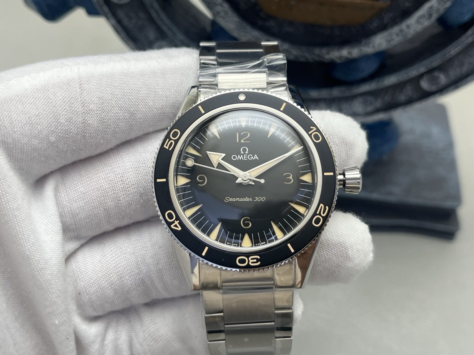OMEGA Seamaster 300M Diver 41mm Automatic Watch Black Dial Stainless Steel - Image 3