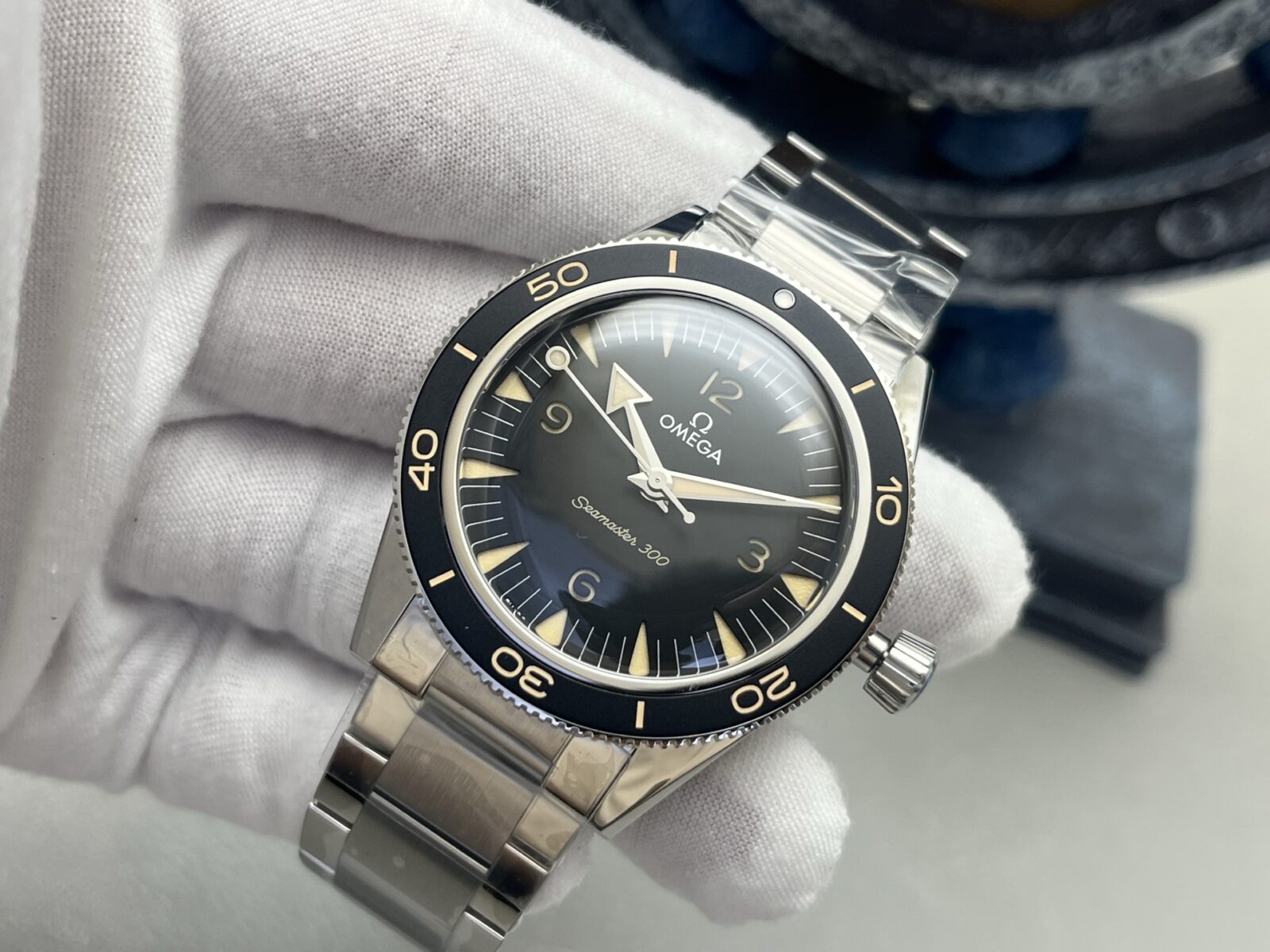 OMEGA Seamaster 300M Diver 41mm Automatic Watch Black Dial Stainless Steel - Image 4