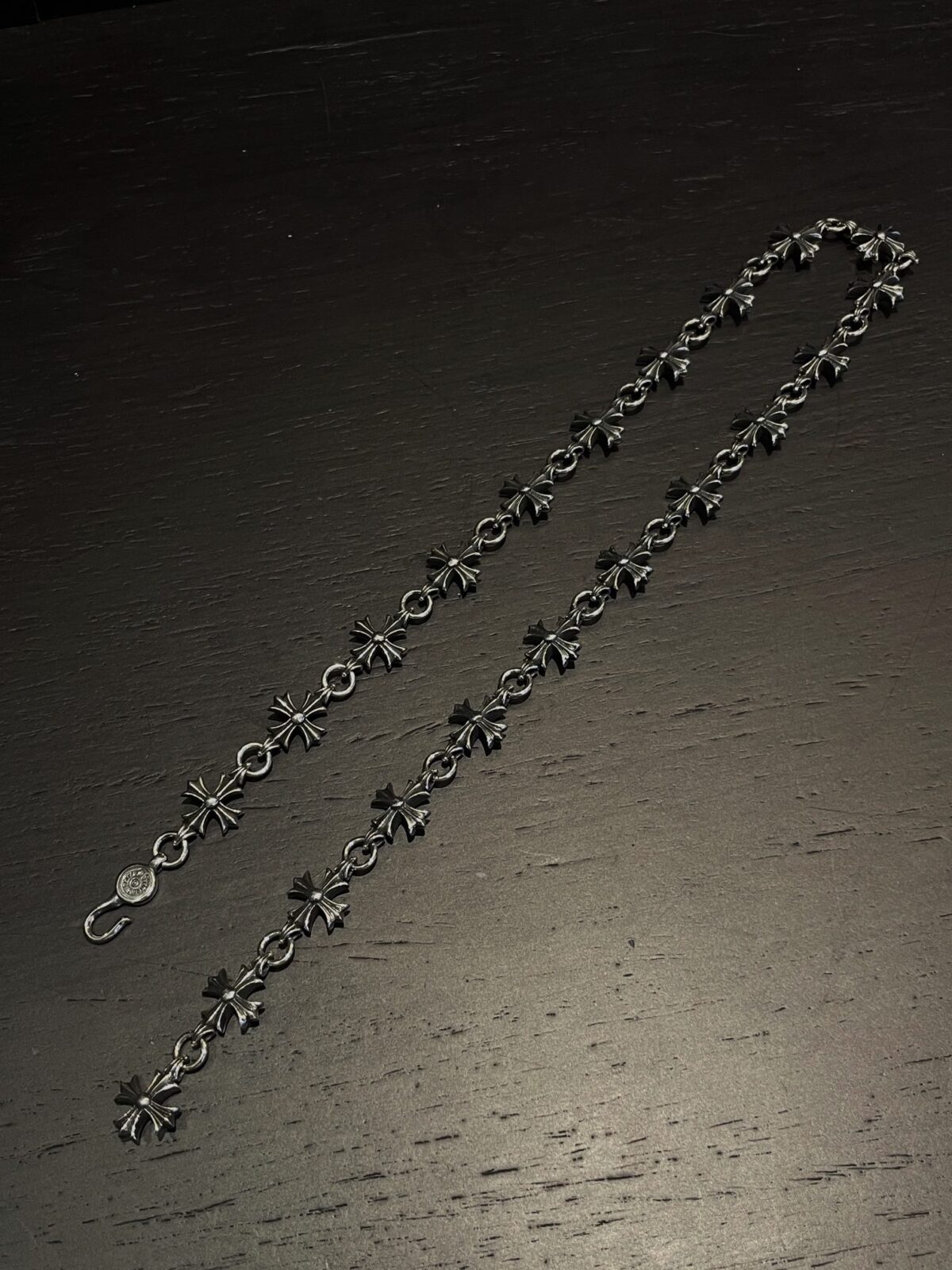 Chrome Hearts Sterling Silver Cross Link Necklace - Image 5