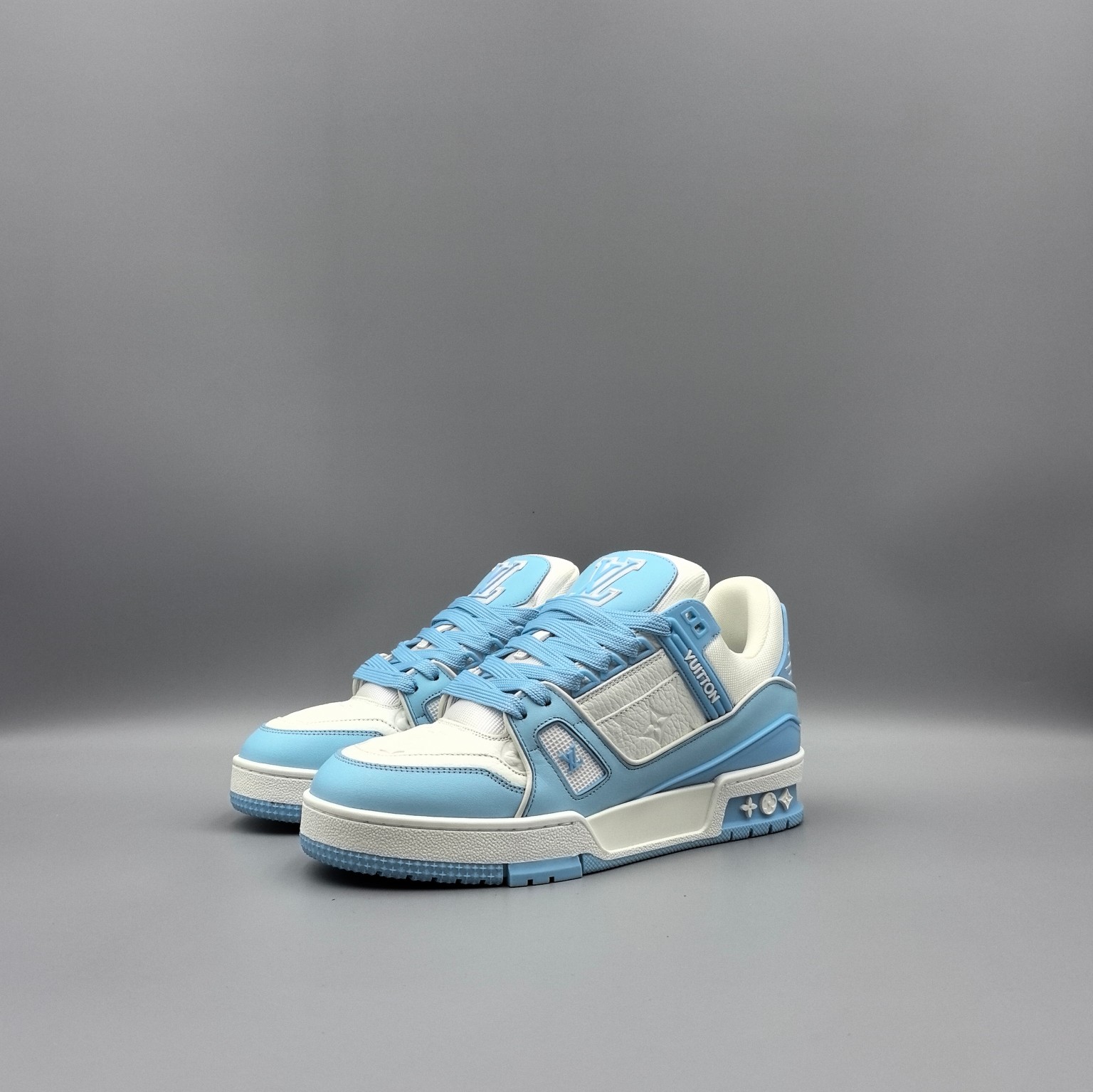 LOUIS VUITTON Trainer Blue/White - Image 2