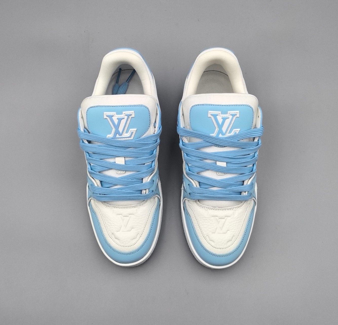 LOUIS VUITTON Trainer Blue/White - Image 7
