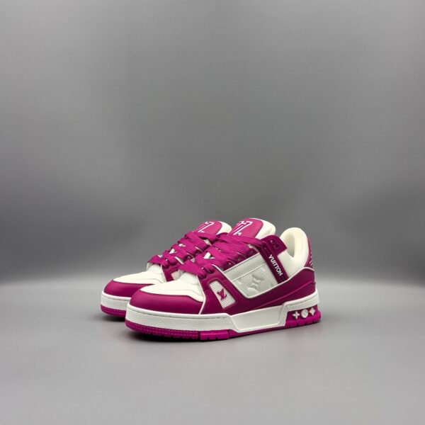 LOUIS VUITTON Trainer White/Purple - Image 2