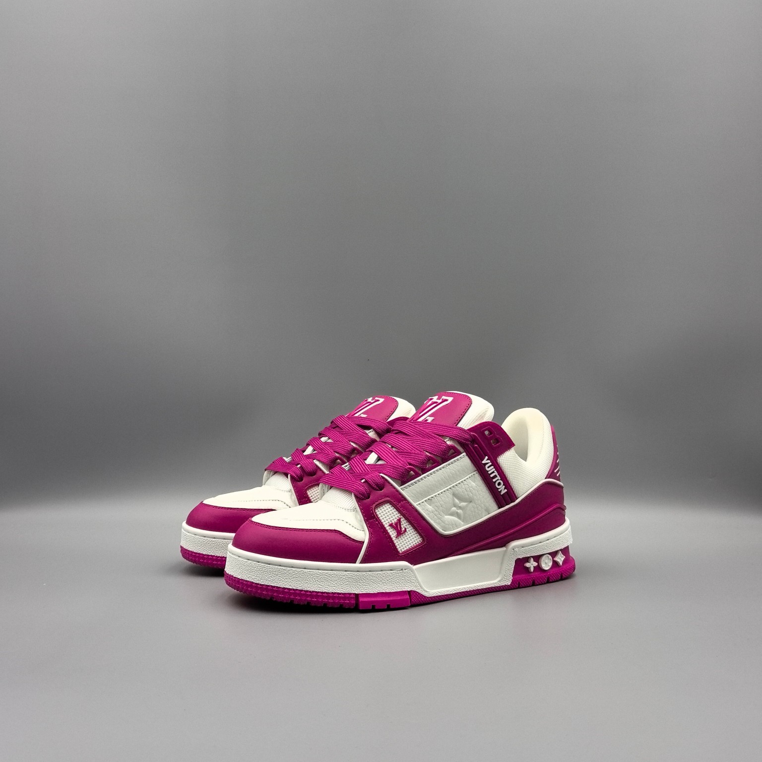 LOUIS VUITTON Trainer White/Purple - Image 2