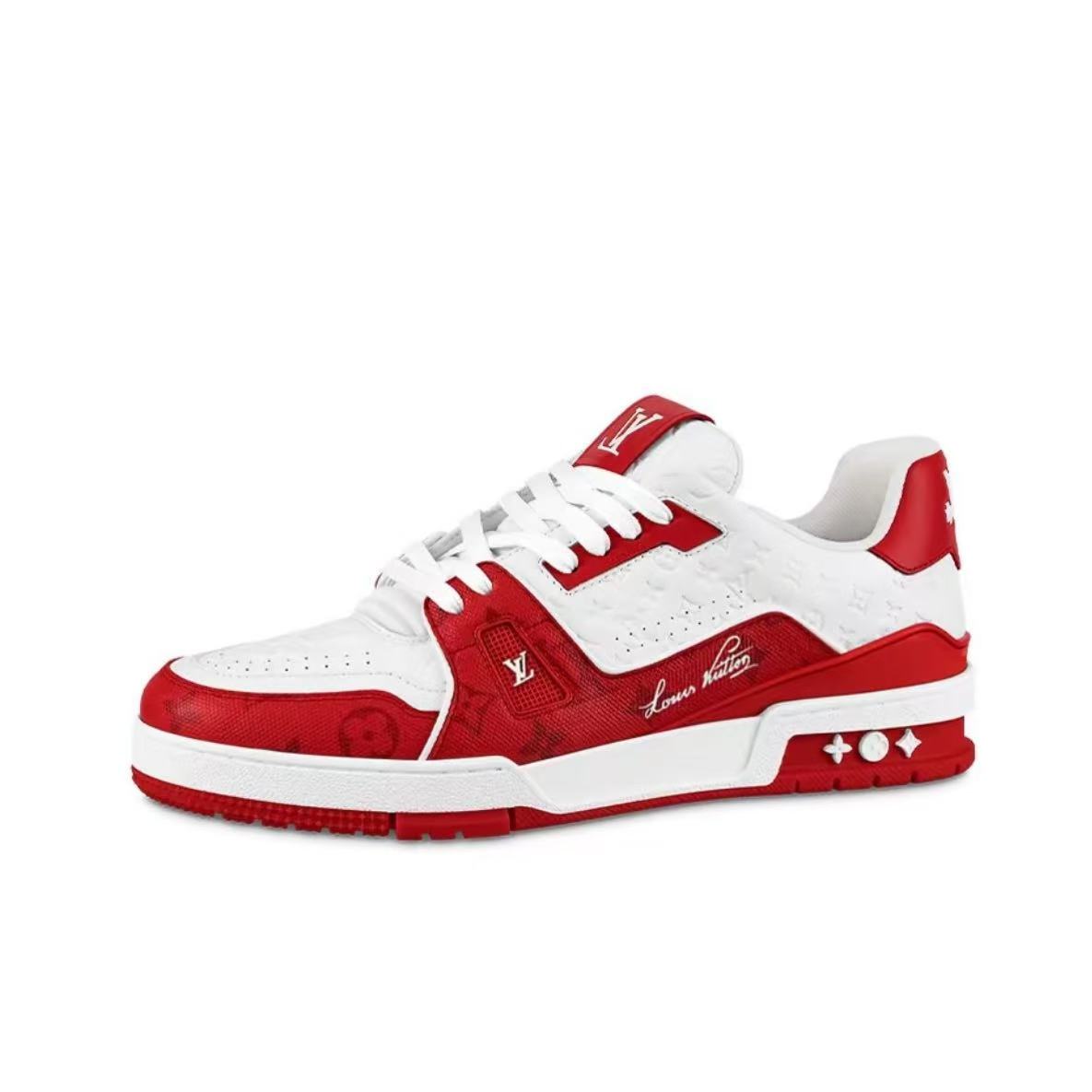 LOUIS VUITTON Trainer White/Red