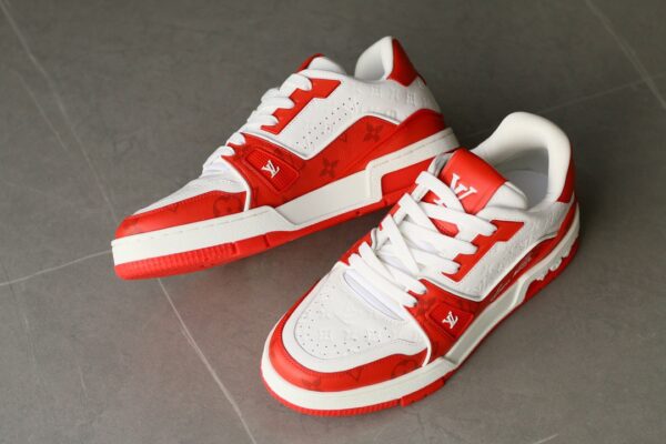 LOUIS VUITTON Trainer White/Red - Image 3