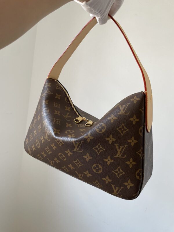 Louis Vuitton Slouchy MM Monogram Canvas Shoulder Bag Brown - Image 2