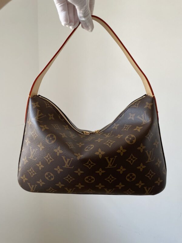 Louis Vuitton Slouchy MM Monogram Canvas Shoulder Bag Brown - Image 4