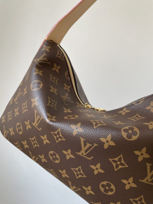 Louis Vuitton Slouchy MM Monogram Canvas Shoulder Bag Brown - Image 5