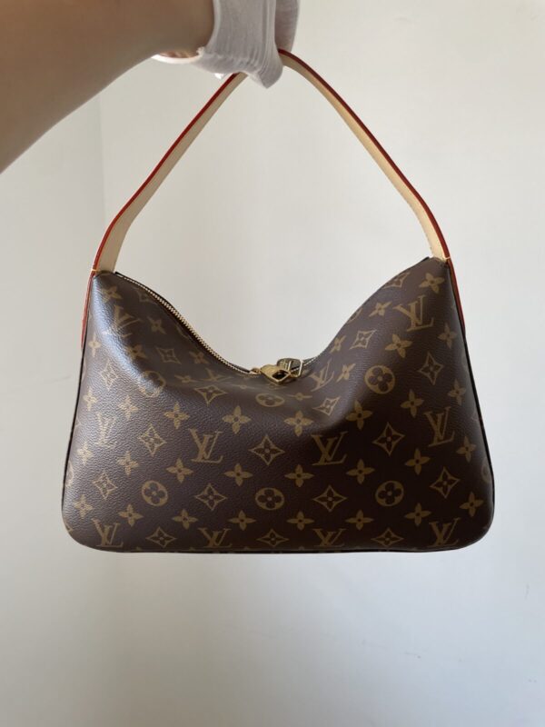 Louis Vuitton Slouchy MM Monogram Canvas Shoulder Bag Brown - Image 7