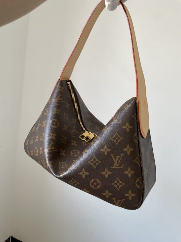 Louis Vuitton Slouchy MM Monogram Canvas Shoulder Bag Brown - Image 8