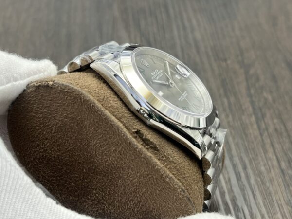 Rolex Datejust 41mm Grey Dial 'Wimbledon' Oystersteel Men's Watch - Image 5