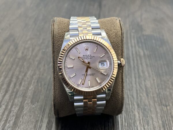 ROLEX Datejust 41mm Pink Dial - Image 2