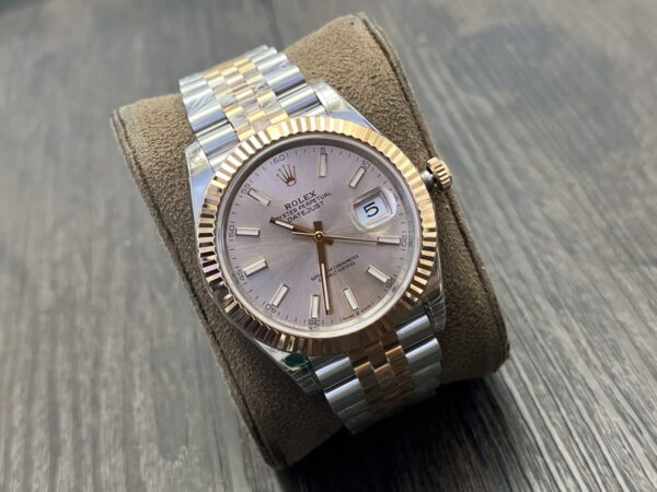 ROLEX Datejust 41mm Pink Dial - Image 3