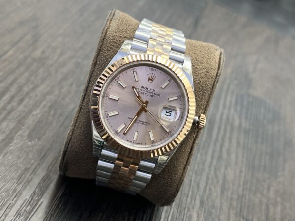 ROLEX Datejust 41mm Pink Dial - Image 4