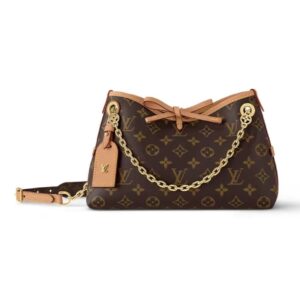 Louis Vuitton CarryAll BB Monogram Canvas Shoulder Bag Brown