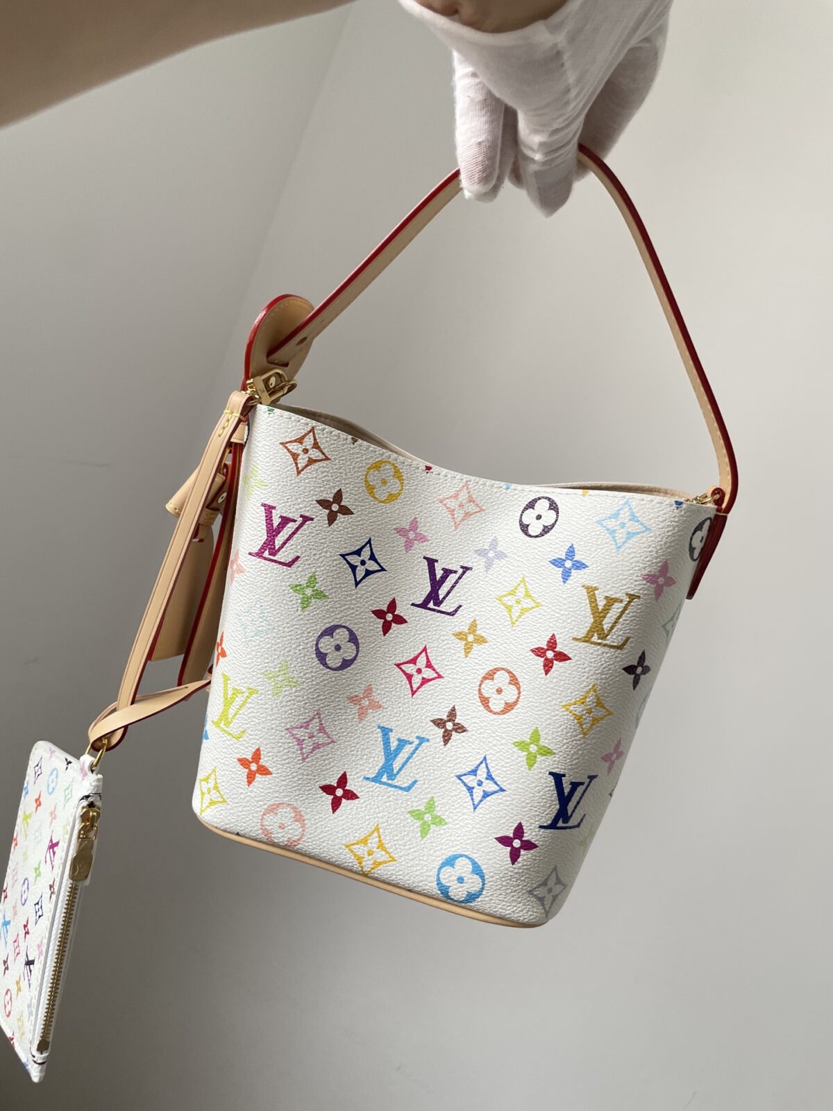 LOUIS VUITTON x Takashi Murakami ALL IN BB Multicolor Monogram Canvas Bag - Image 2