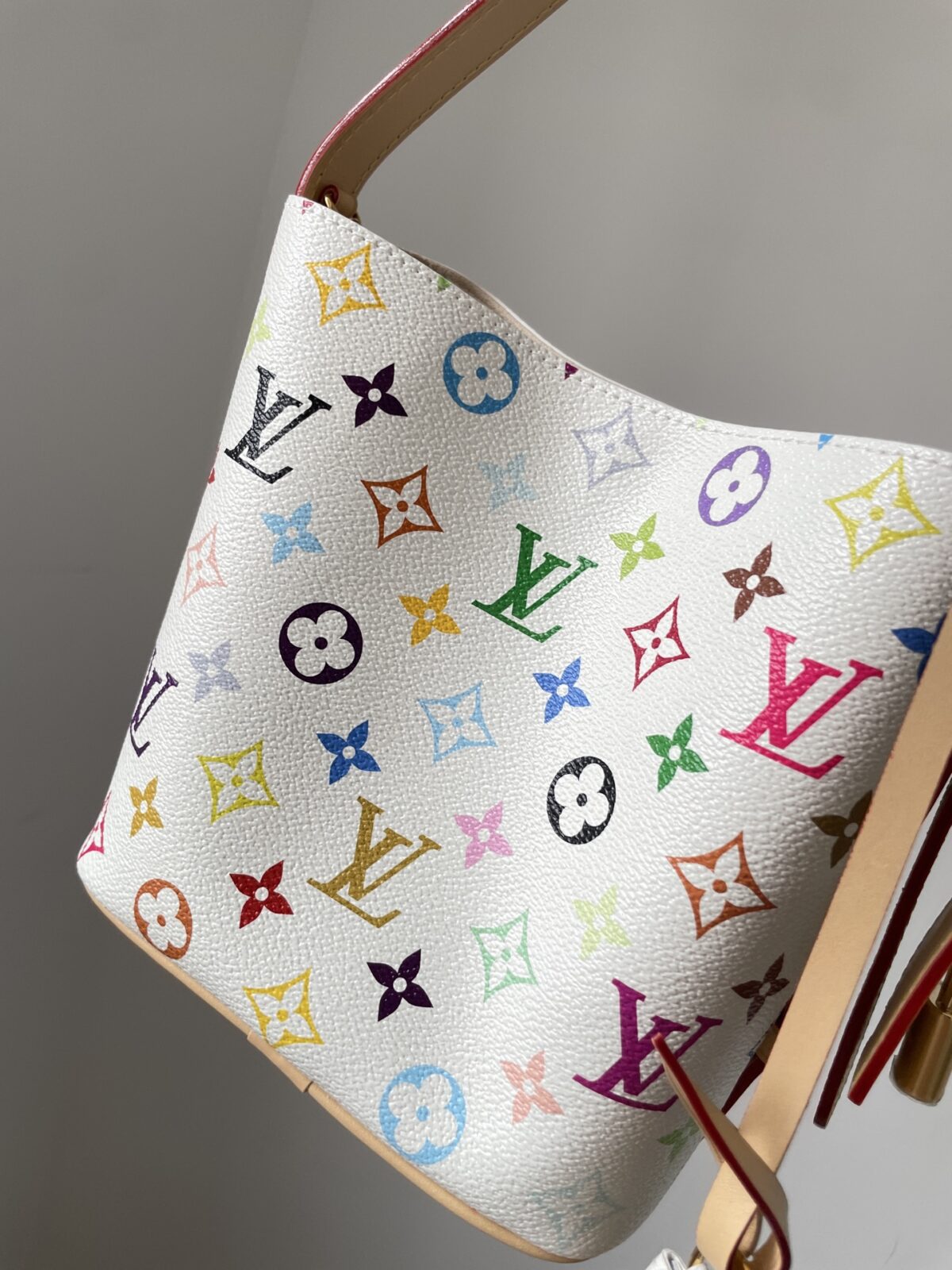 LOUIS VUITTON x Takashi Murakami ALL IN BB Multicolor Monogram Canvas Bag - Image 5