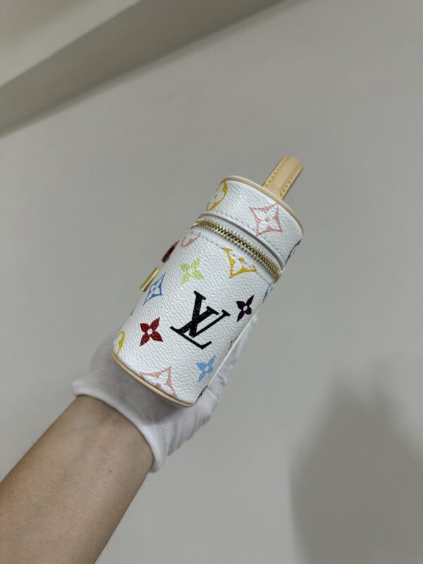 Louis Vuitton x Takashi Murakami Vanity Pouch Monogram Multicolor – White - Image 4