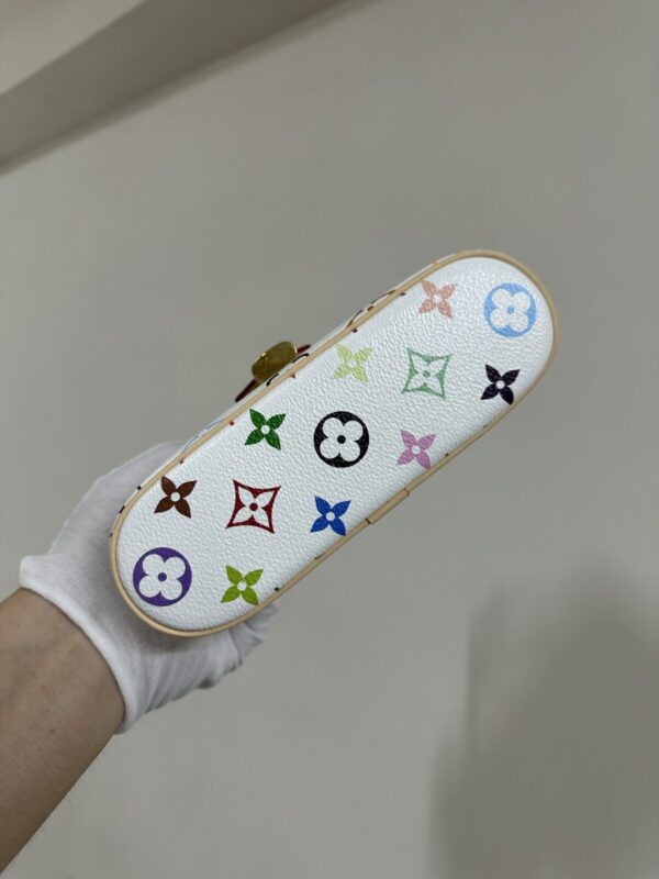 Louis Vuitton x Takashi Murakami Vanity Pouch Monogram Multicolor – White - Image 7