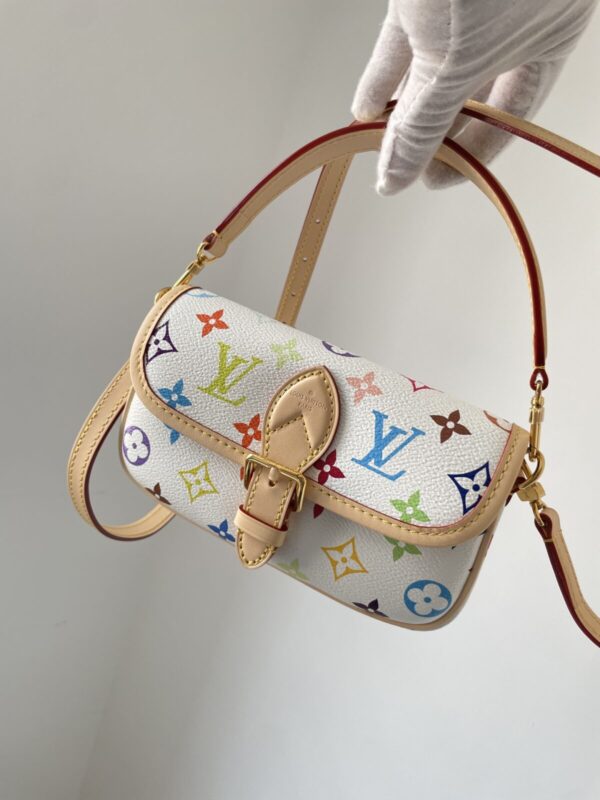 Louis Vuitton x Takashi Murakami Diane Nano Shoulder Bag - White Multicolor - Image 2