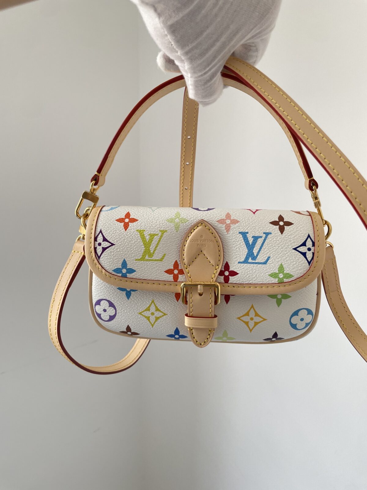 Louis Vuitton x Takashi Murakami Diane Nano Shoulder Bag - White Multicolor - Image 4