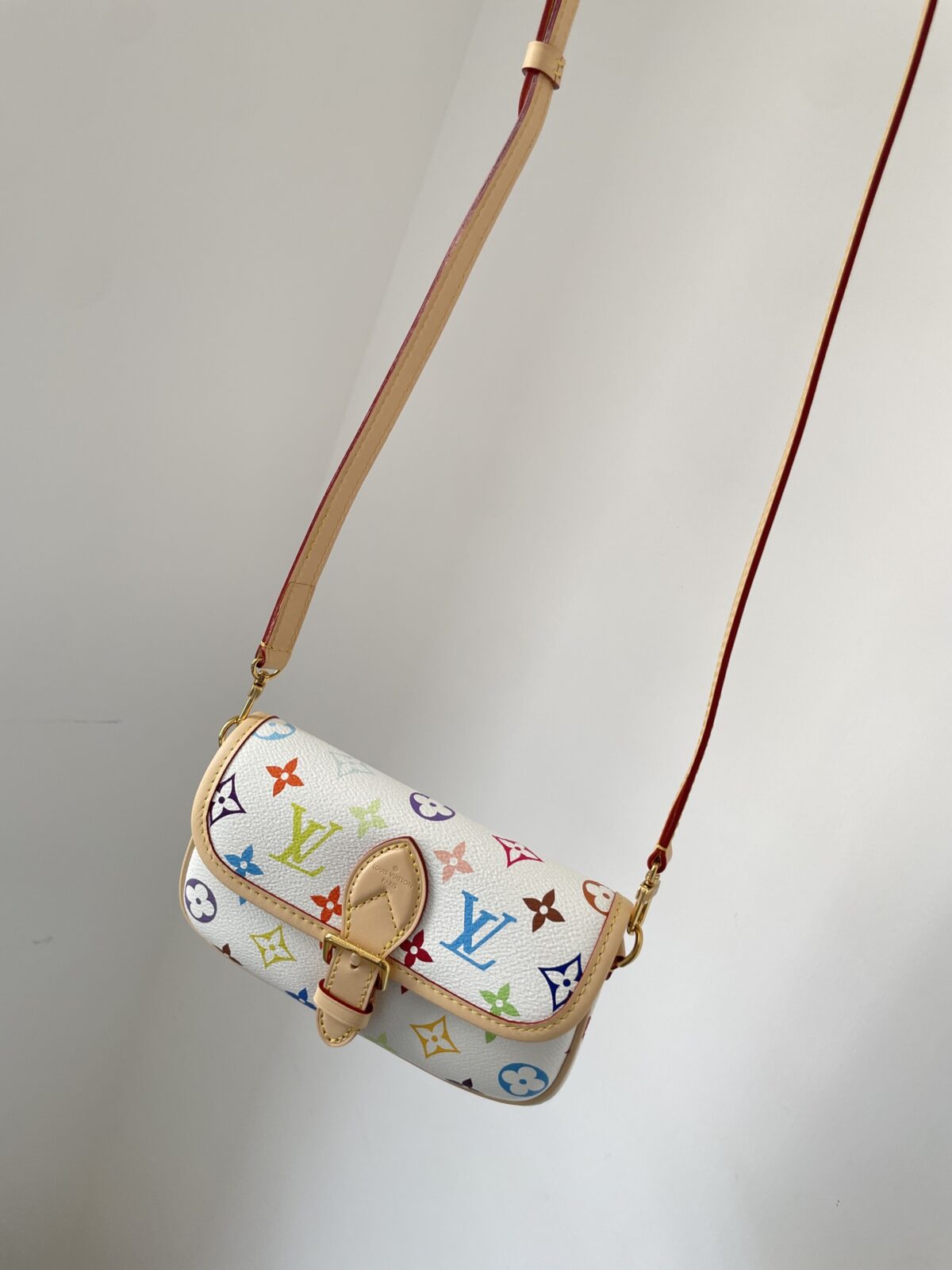 Louis Vuitton x Takashi Murakami Diane Nano Shoulder Bag - White Multicolor - Image 5