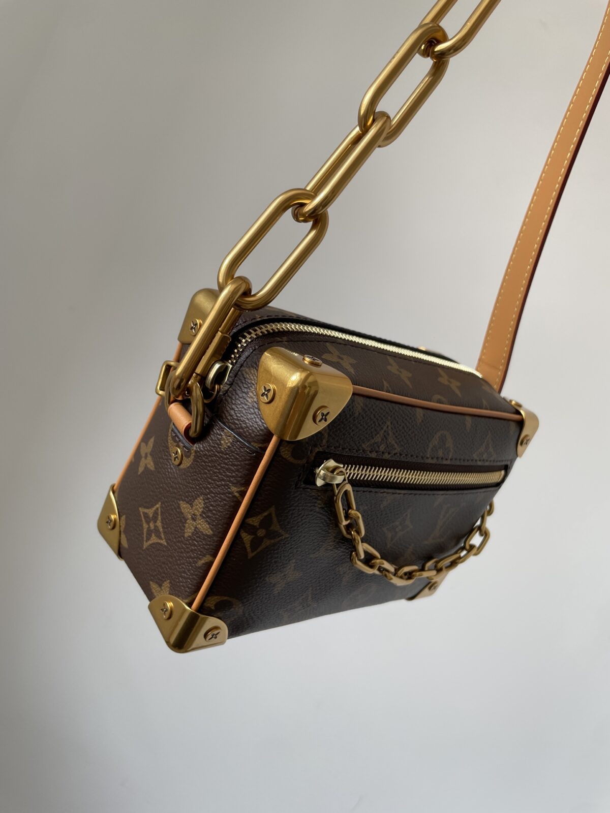 Louis Vuitton Mini Soft Trunk Monogram Canvas Bag Brown - Image 3