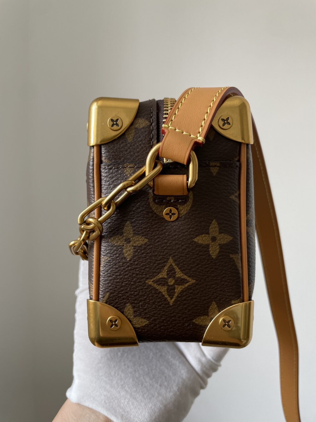 Louis Vuitton Mini Soft Trunk Monogram Canvas Bag Brown - Image 6