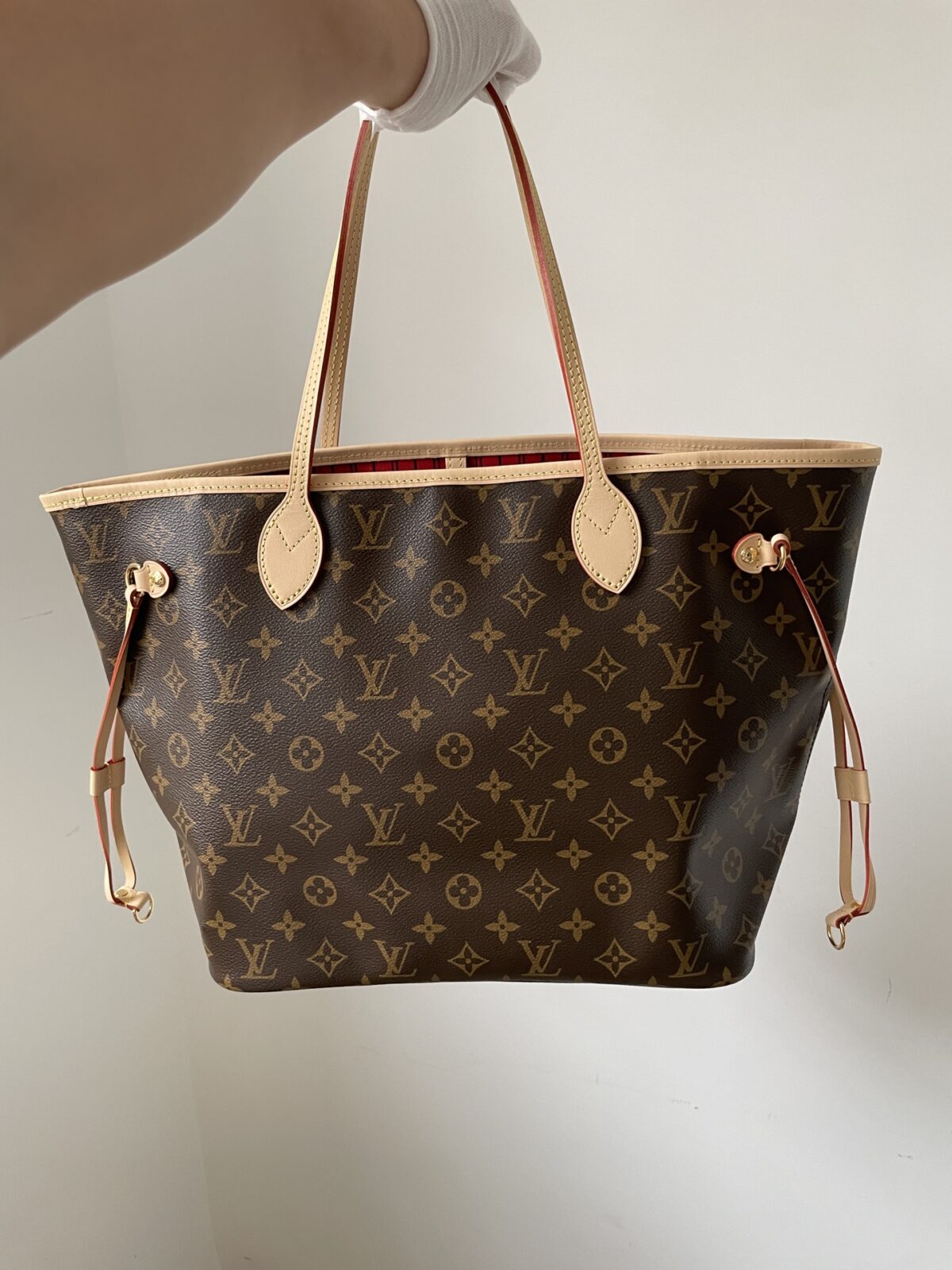LOUIS VUITTON NEVERFULL MM Monogram Canvas Tote Bag Brown Women Medium - Image 3