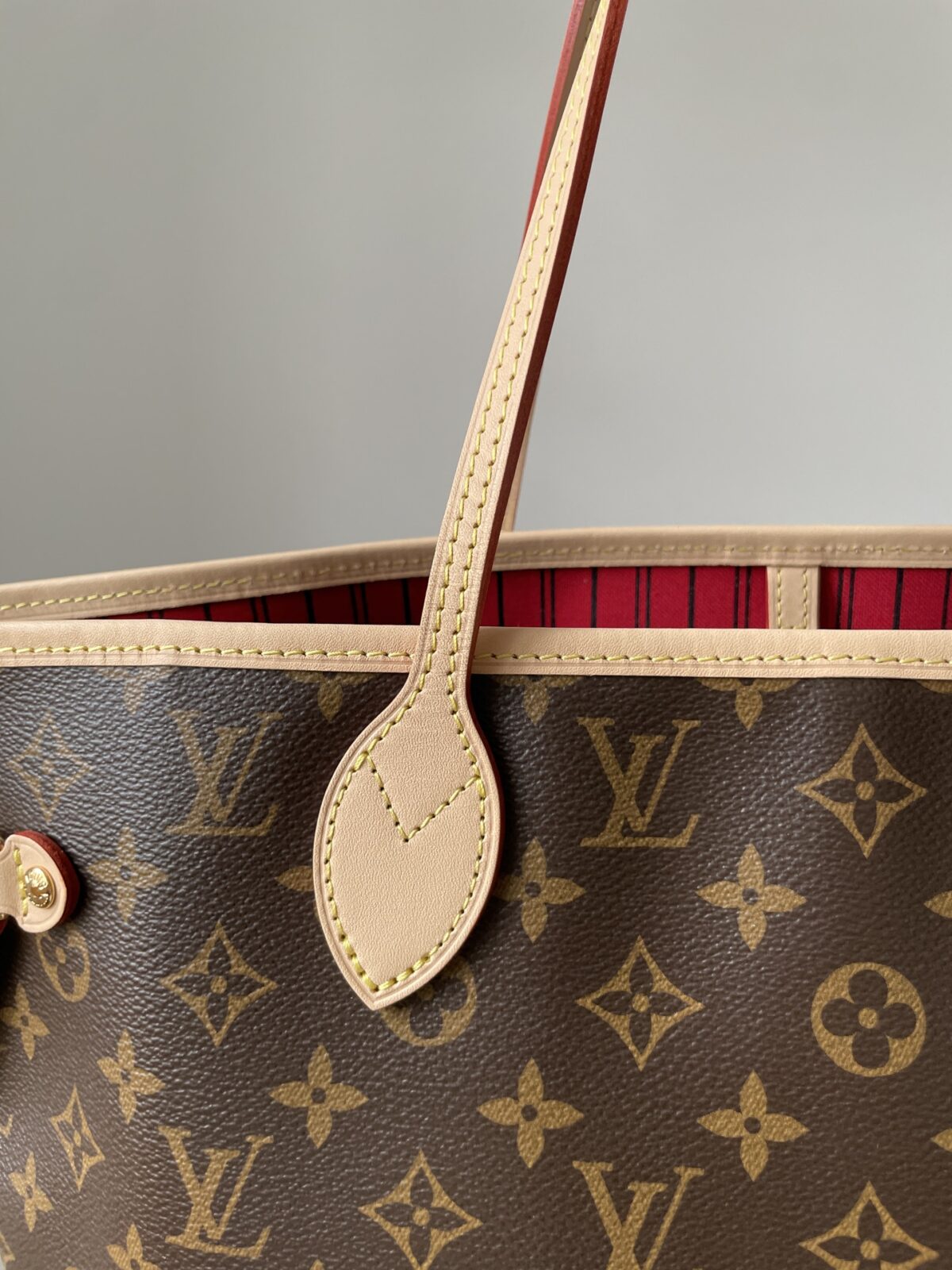 LOUIS VUITTON NEVERFULL MM Monogram Canvas Tote Bag Brown Women Medium - Image 8