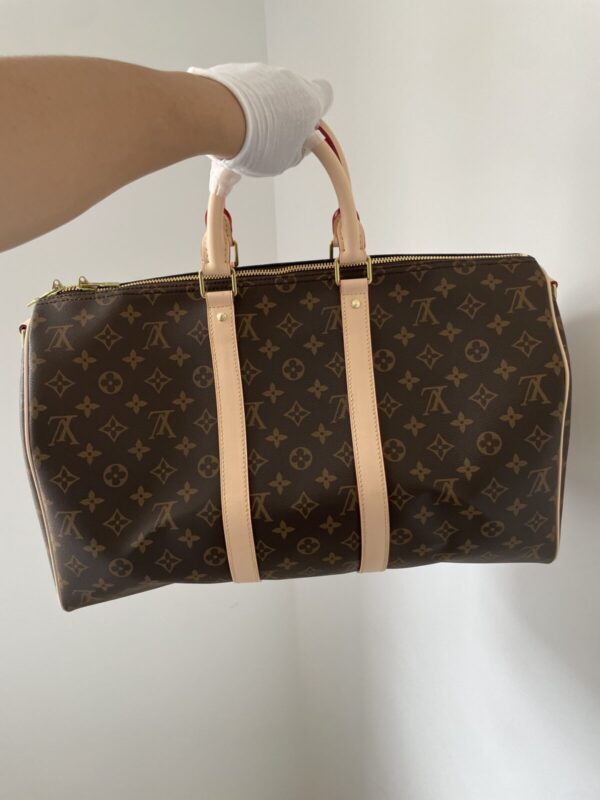 Louis Vuitton Keepall 45 Monogram Canvas Travel Bag – Unisex - Image 3