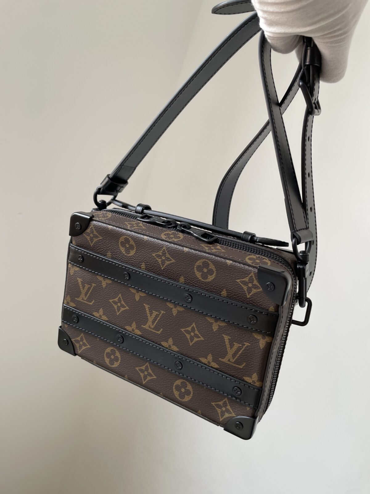 LOUIS VUITTON SOFT TRUNK Monogram Macassar Canvas Bag - Image 2