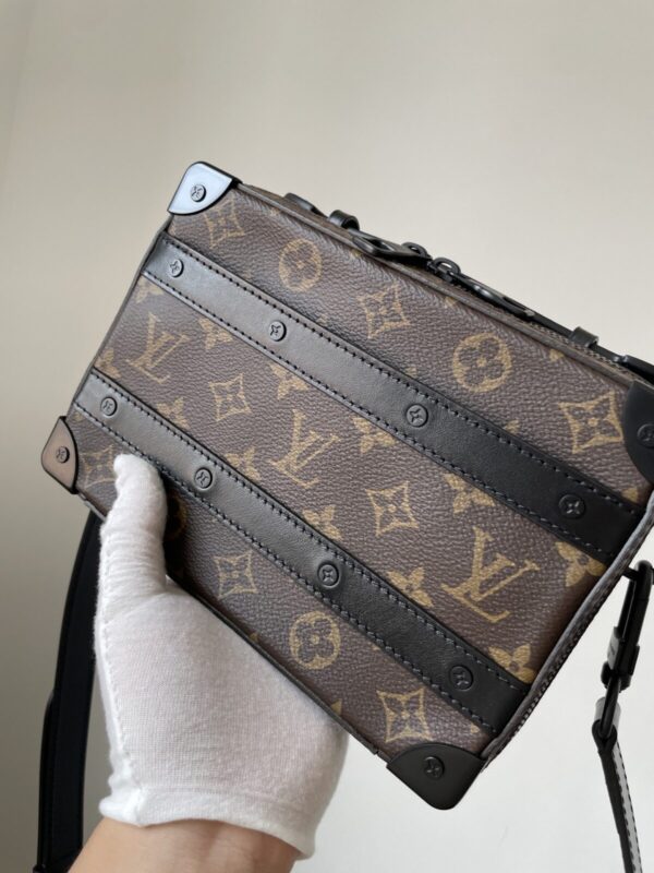 LOUIS VUITTON SOFT TRUNK Monogram Macassar Canvas Bag - Image 3