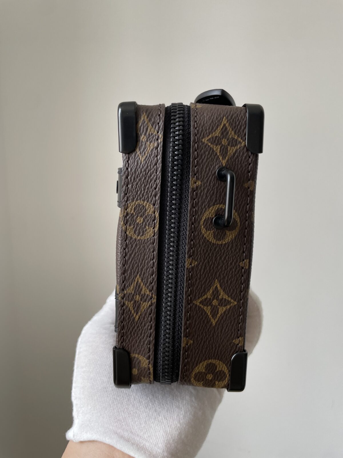 LOUIS VUITTON SOFT TRUNK Monogram Macassar Canvas Bag - Image 4