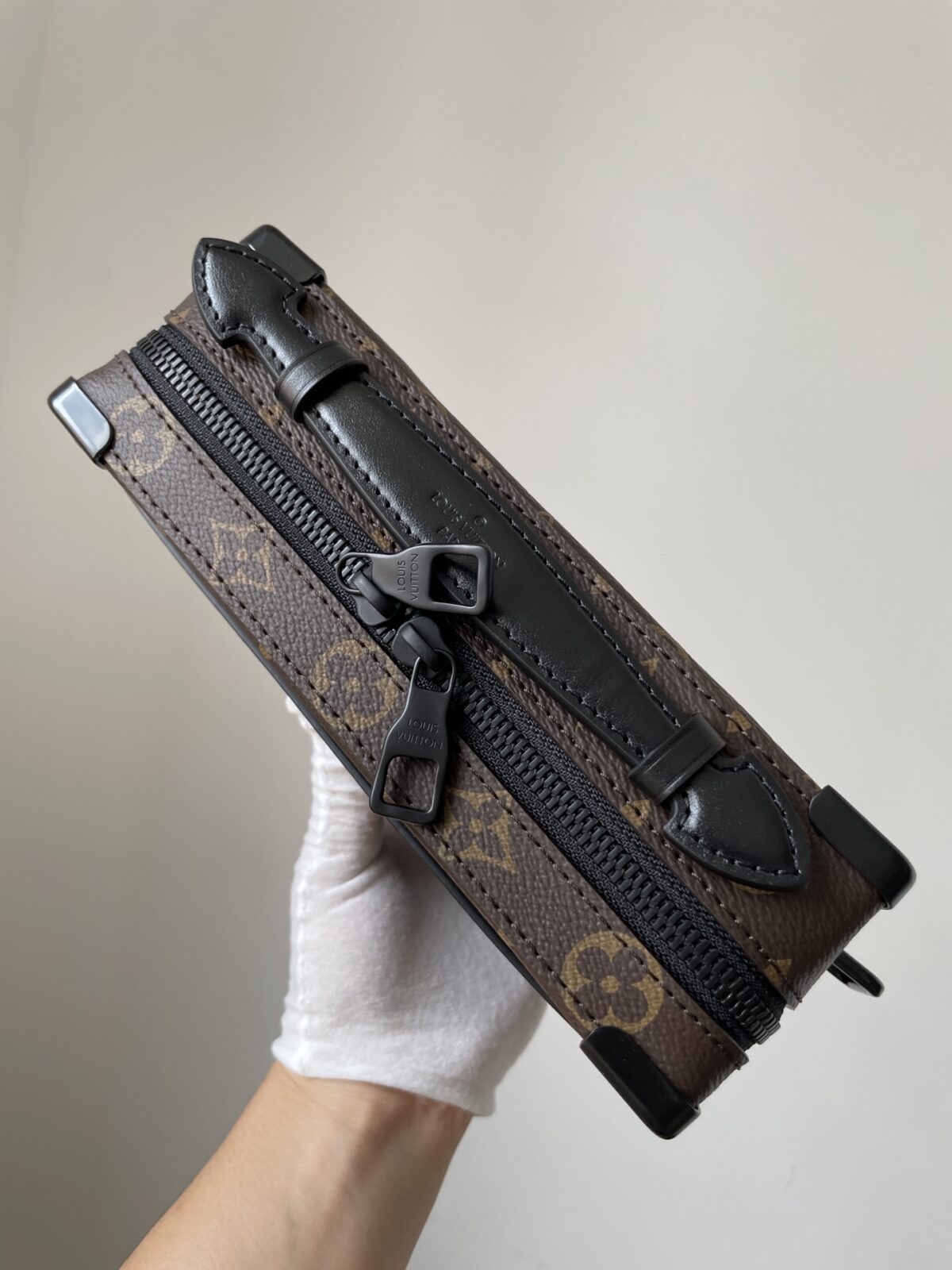 LOUIS VUITTON SOFT TRUNK Monogram Macassar Canvas Bag - Image 5