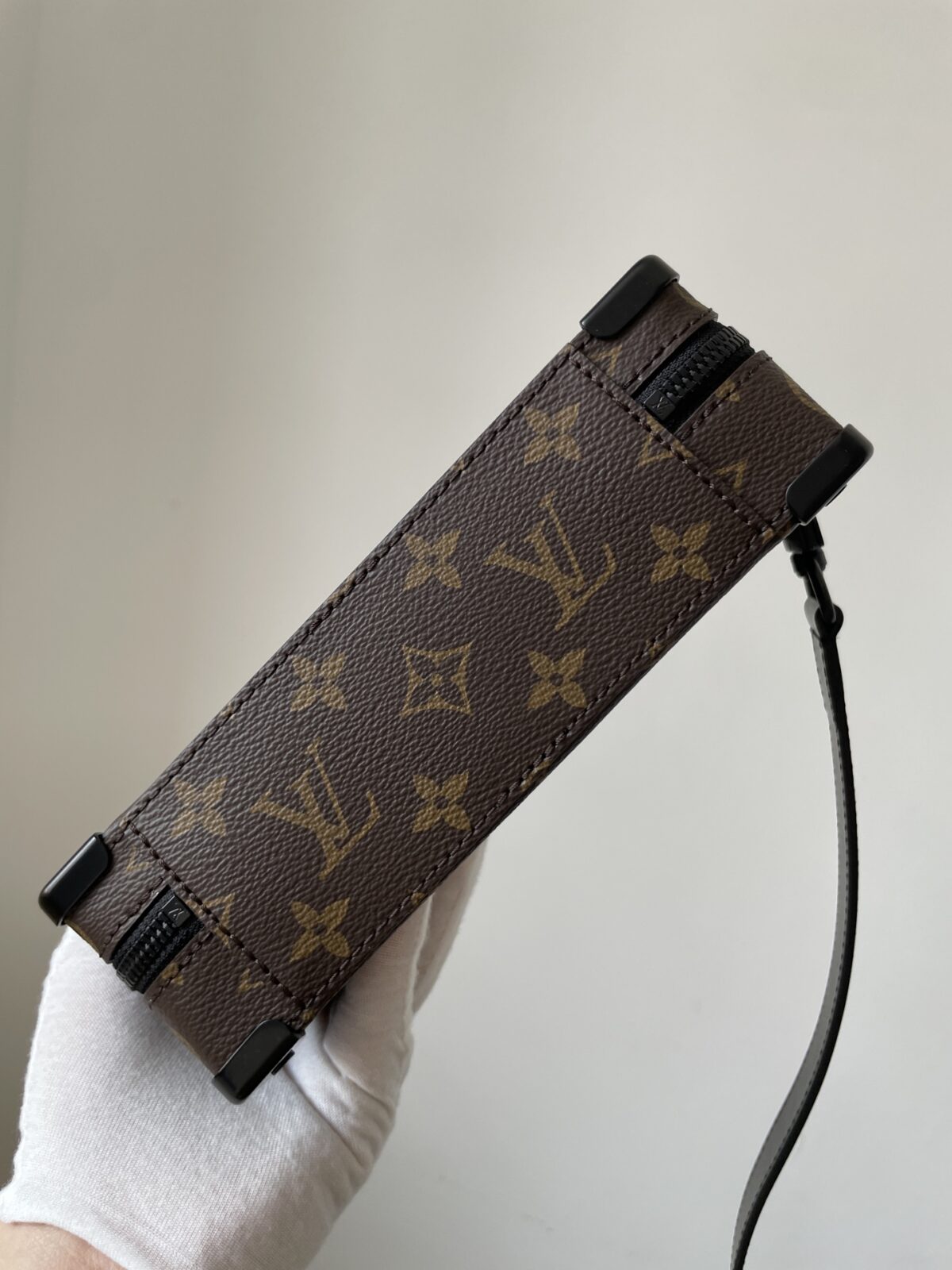 LOUIS VUITTON SOFT TRUNK Monogram Macassar Canvas Bag - Image 8