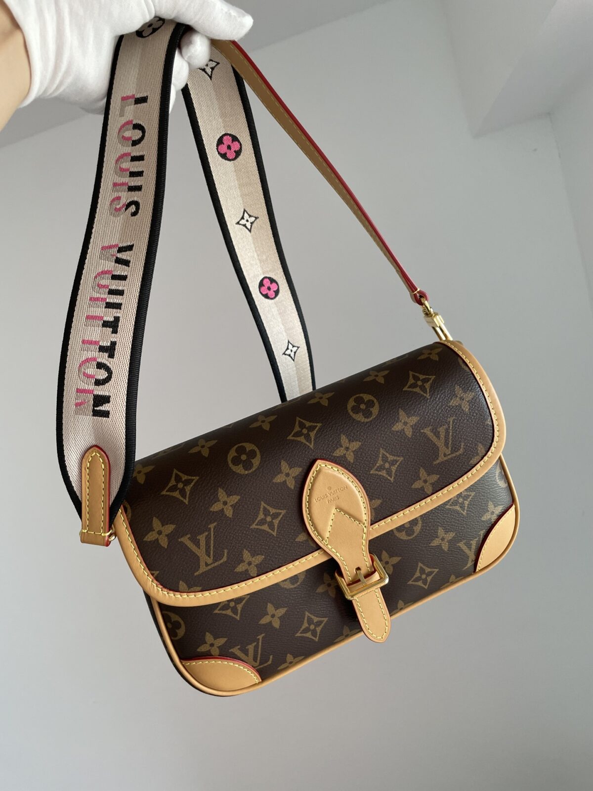 Louis Vuitton Diane PM Monogram Canvas Shoulder Bag - Brown - Image 2