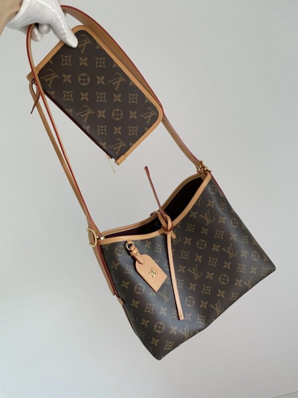 Louis Vuitton CarryAll PM Monogram Canvas Tote Bag – Brown - Image 3