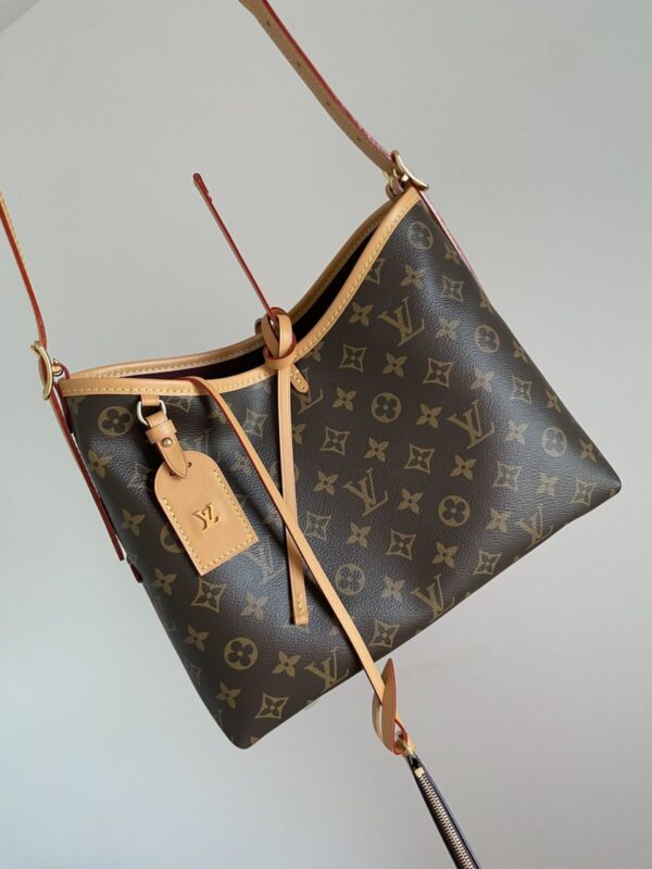 Louis Vuitton CarryAll PM Monogram Canvas Tote Bag – Brown - Image 4