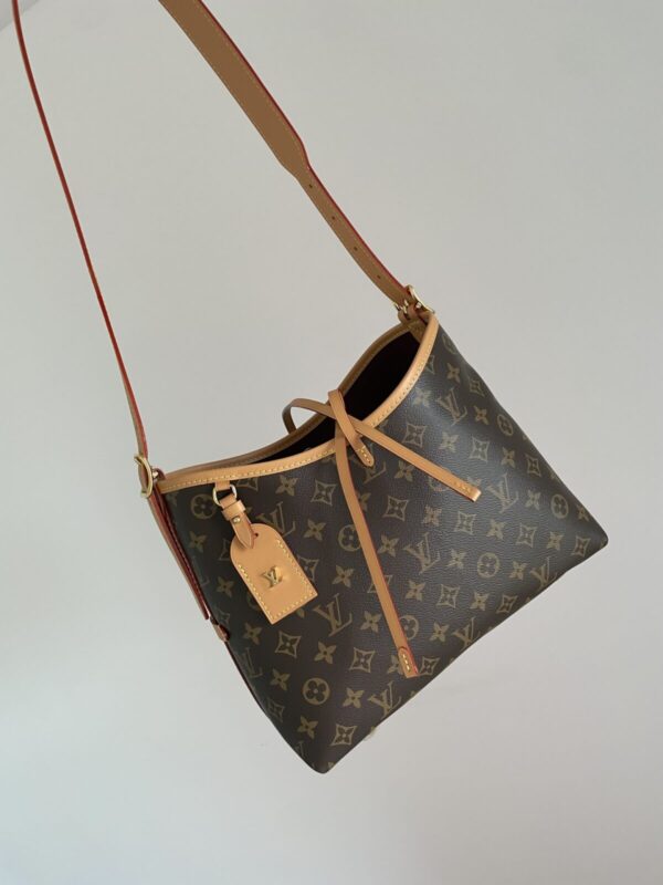 Louis Vuitton CarryAll PM Monogram Canvas Tote Bag – Brown - Image 5