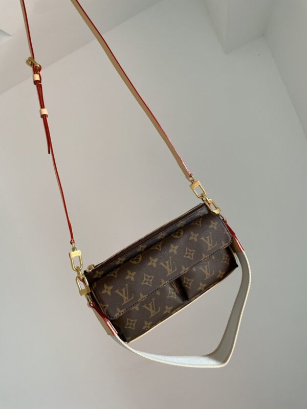 Louis Vuitton Vivacité Monogram Canvas Shoulder Bag – Brown - Image 6