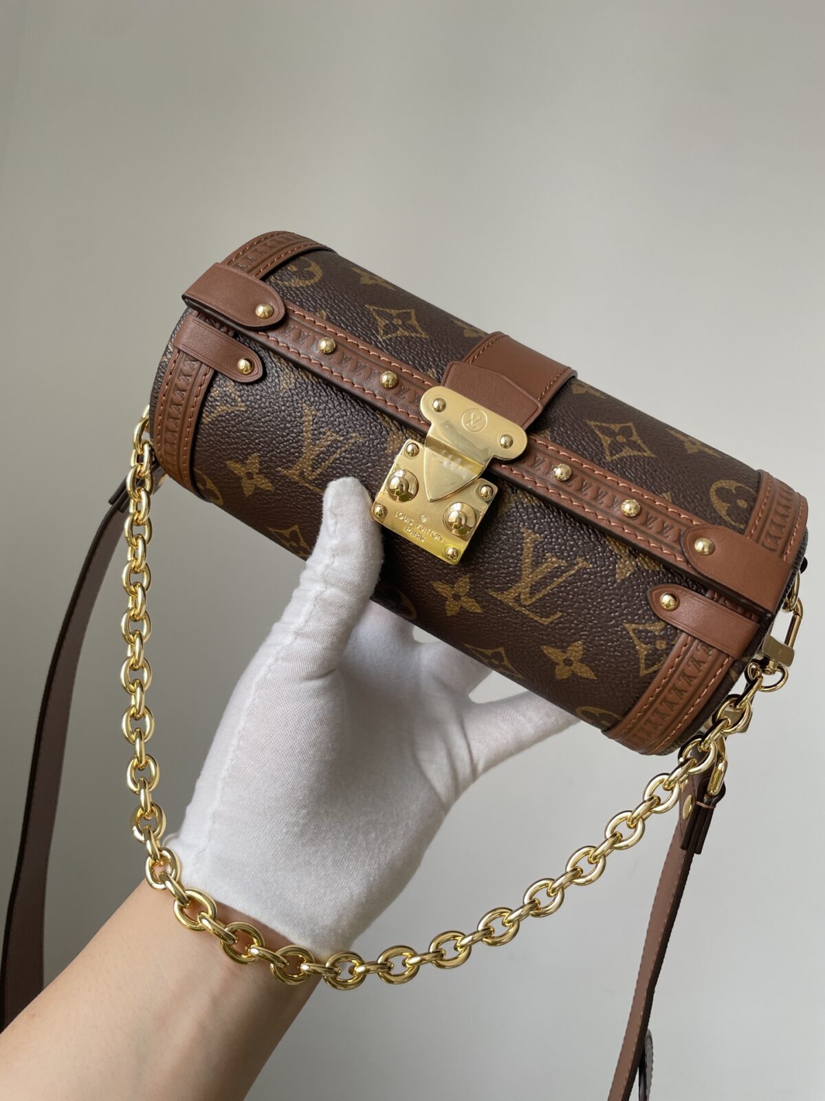 Louis Vuitton Papillon Trunk Monogram Canvas Shoulder Bag - Brown - Image 5
