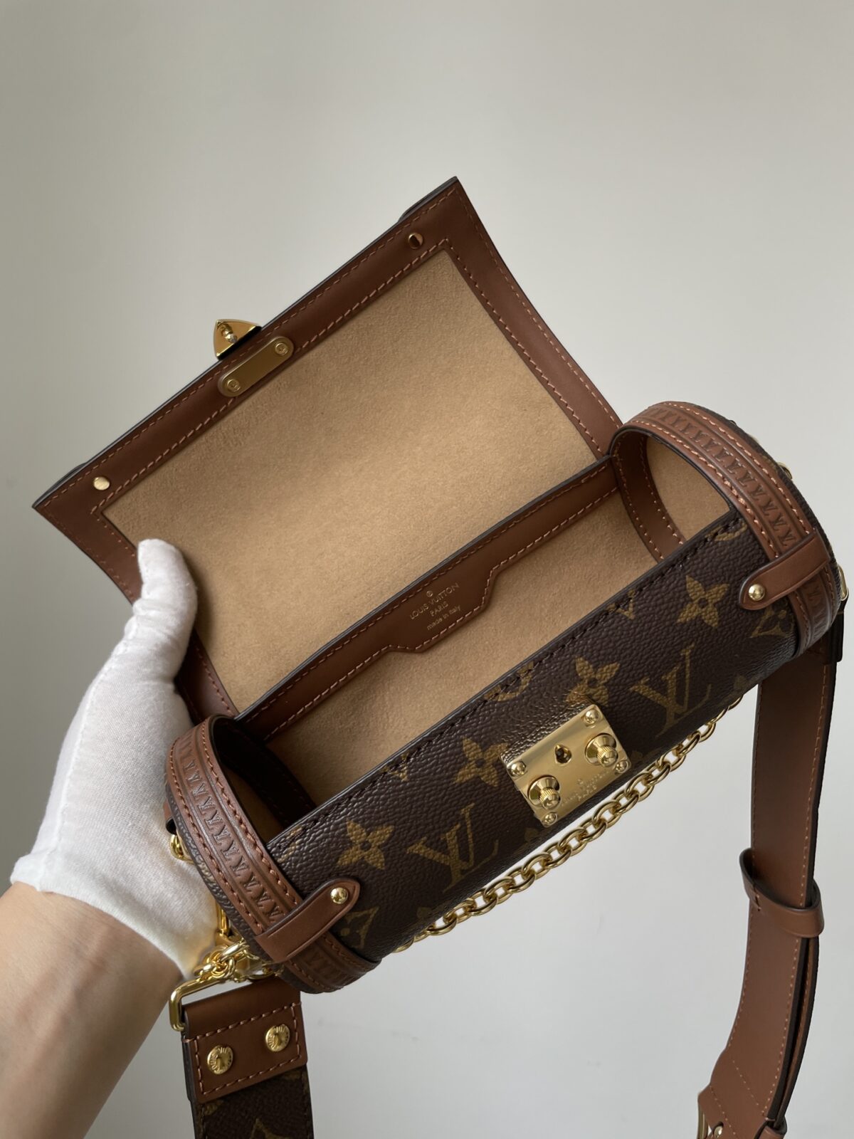 Louis Vuitton Papillon Trunk Monogram Canvas Shoulder Bag - Brown - Image 8